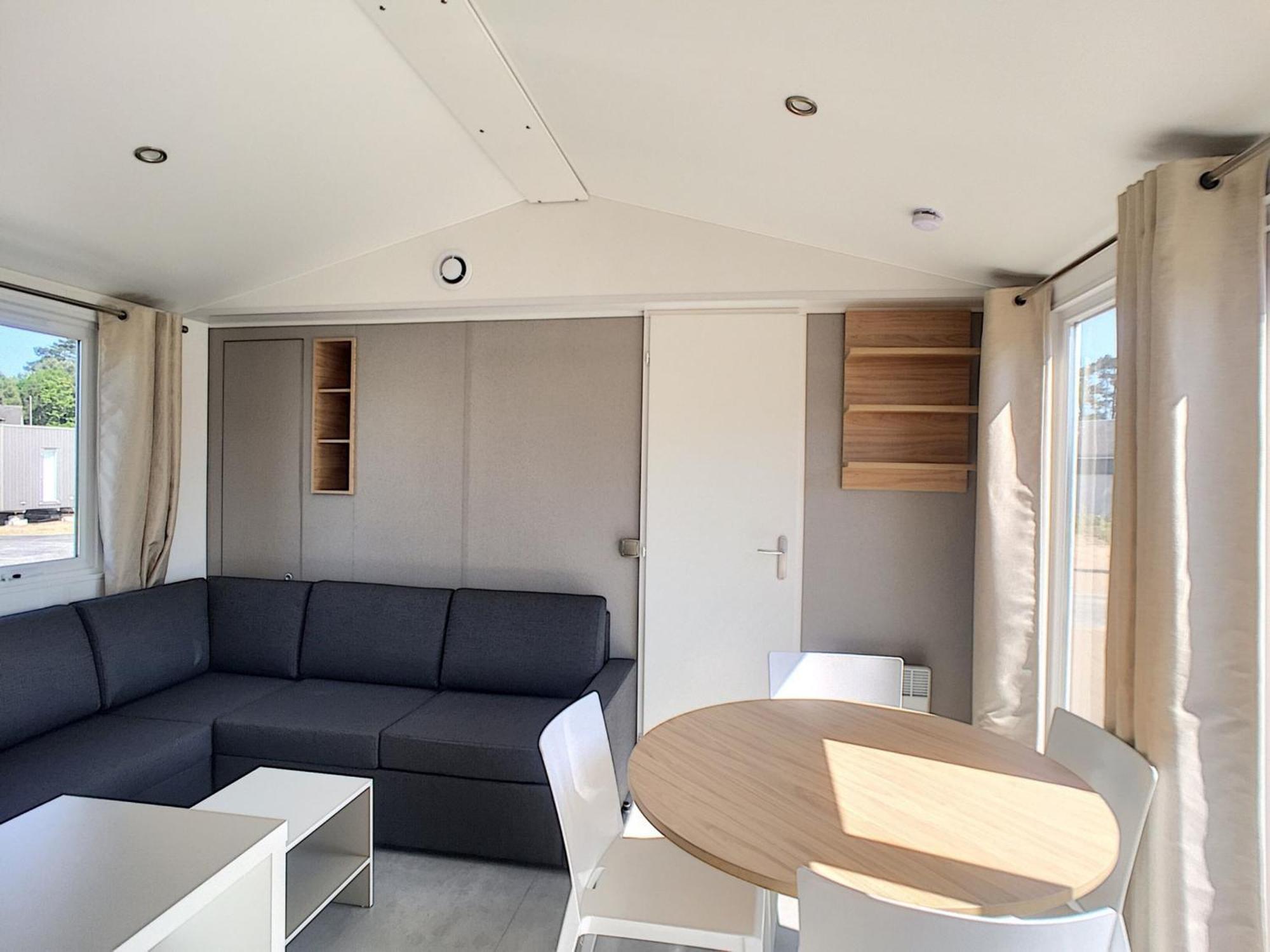 Mobil-Home Confort 4 Pers, 2 Ch, Piscine Chauffee, 200M Plage, Parking, Wifi Gratuit, Animaux Ok - Fr-1-361A-32 Jullouville-les-Pins Kültér fotó