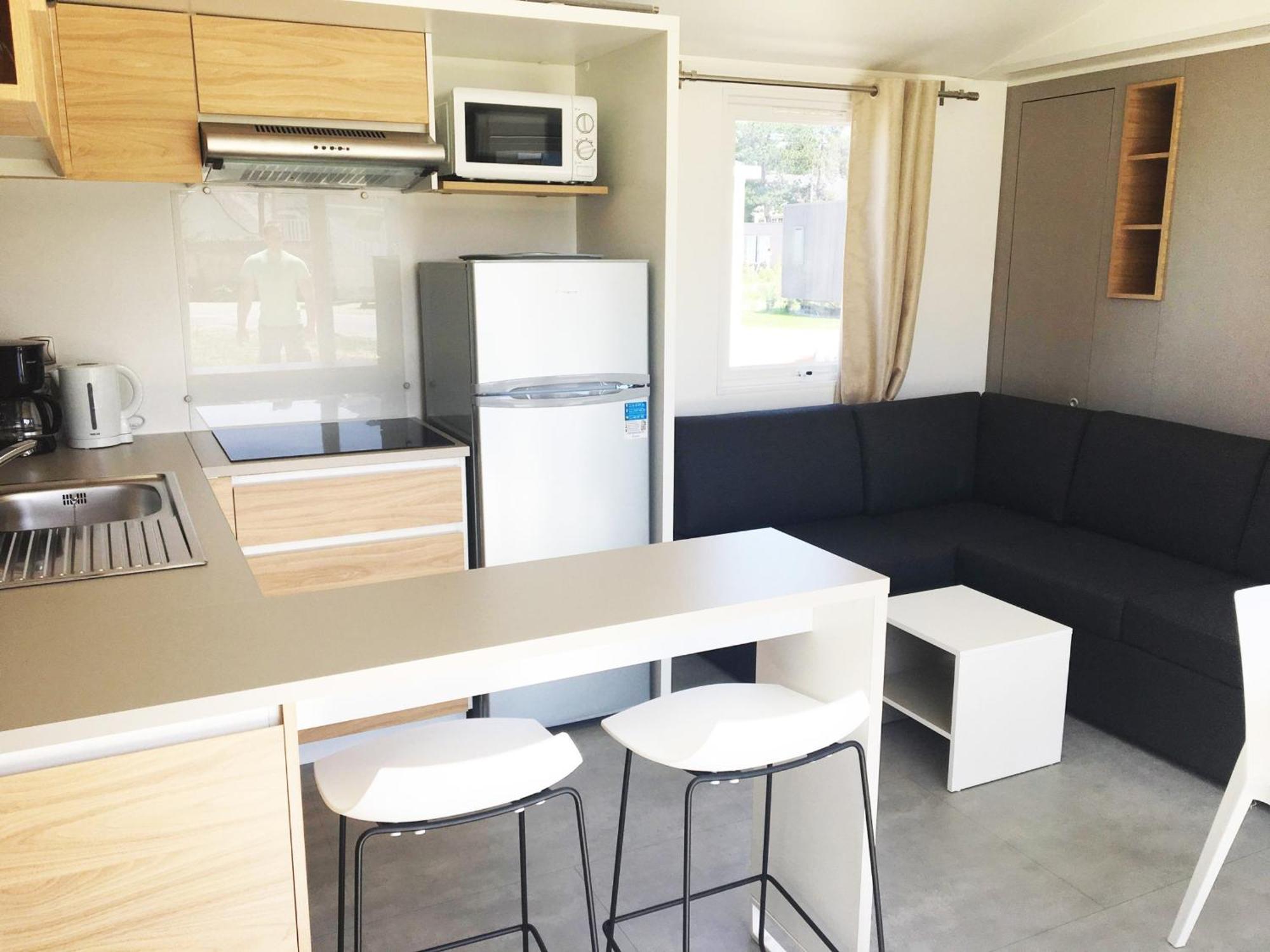 Mobil-Home Confort 4 Pers, 2 Ch, Piscine Chauffee, 200M Plage, Parking, Wifi Gratuit, Animaux Ok - Fr-1-361A-32 Jullouville-les-Pins Kültér fotó